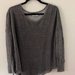 Grey flowing shirt